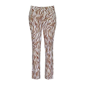 MAC • Melanie 7/8 broek bruin ecru • 36, Bruin, Verzenden, MAC, Nieuw