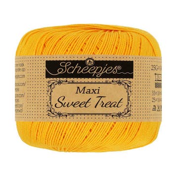 Scheepjes Maxi Sweet Treat - 208 yellow gold - Gemercerise, Ophalen of Verzenden, Nieuw