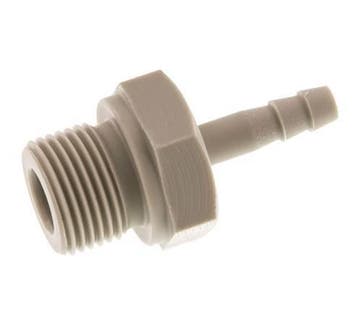 G 3/8 Buitendraad x 4mm Polypropylene (PP) Slangpilaar 10, Verzenden, Nieuw