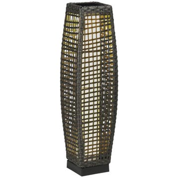 Zonne-energie Staande Lamp Rattan Solarlampen Met Lichtsenso, Verzenden, Nieuw