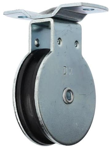 50 Mm Katrol 6.5mm Diameter Kabel - Katrol Met Voetplaat - G, Ophalen of Verzenden, Nieuw, 50 tot 100 mm, Overige typen