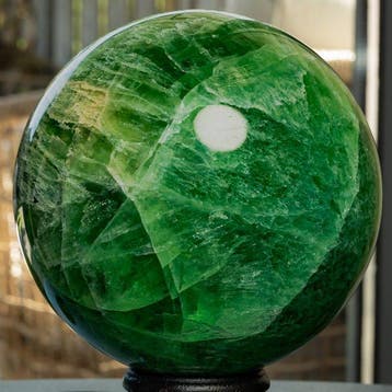 Fluoriet Fine polished green fluorite large Quality sphere -