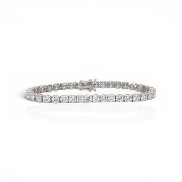 Armband - 18 karaat Witgoud - 11.88ct. tw. Diamant, Sieraden, Tassen en Uiterlijk, Nieuw