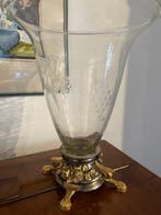 Christofle - Vaas - Glas - Antiek zeldzaam Christofle