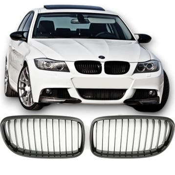Grille glans zwart geschikt voor BMW 3 Serie E90 E91 |