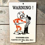 Reddy Kilowatt - Emaille plaat - Emaille