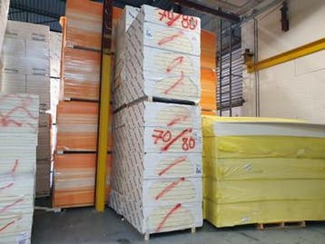 B-keus PIR afschot 2-zijdig aluminium 1200x1200x70/80mm, Ophalen of Verzenden, Nieuw