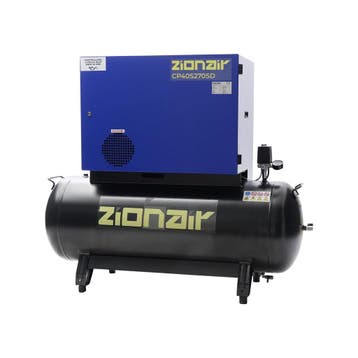Compressor gedempt 4kW 400V 11 bar 270L tank ster-driehoek, Verzenden, Nieuw