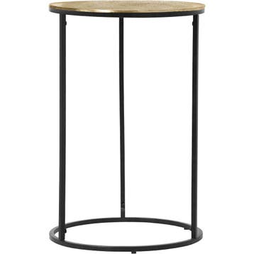 Bijzettafel - Livion Pado Hoog - Rond - 41cm - Zwart/Goud -, Huis en Inrichting, Tafels | Eettafels, Ophalen of Verzenden, Nieuw