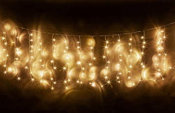 Led gordijn kerst - 5 meter - 33 strings - warm wit - 330 le, Ophalen of Verzenden, Nieuw
