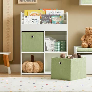 2dekans | SoBuy Kinderboekenkast - Wit - Hout - 2 Bakken -, Ophalen of Verzenden, Zo goed als nieuw