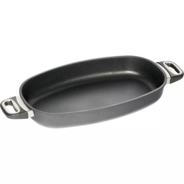 AMT Gastroguss Roosterpan 40x24 cm – Antikleeflaag – 3 L, Huis en Inrichting, Keuken | Potten en Pannen, Ophalen of Verzenden