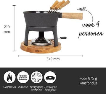 2dekans | Boska Fondueset Pro - Kaas fondue - voor Iedere, Witgoed en Apparatuur, Gourmetstellen, Ophalen of Verzenden, Zo goed als nieuw