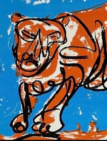 Markus Lüpertz (1941) - Tiger, Antiek en Kunst