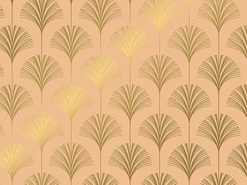 Inpakpapier Palmen Zand Koper Goud - Breedte 30 cm - 200m, Ophalen of Verzenden, Nieuw, Overige typen