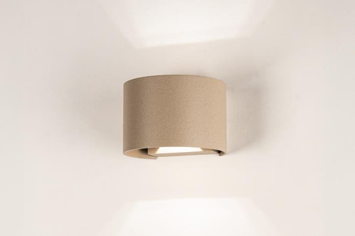 Rietveld Wandlampen - Taupe - Metaal, Aluminium, Huis en Inrichting, Lampen | Wandlampen, Verzenden