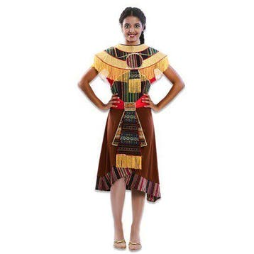 Indianen jurk aztec, Verzenden, Nieuw, Feestartikel