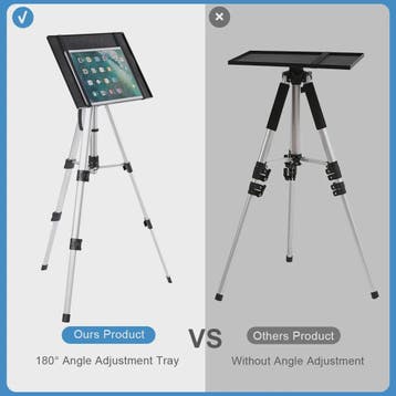 Verstelbare Projector Tripod Stand met Draagtas - Aluminium,, Verzenden, Nieuw