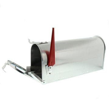 G2 Amerikaanse brievenbus US Mailbox - aluminium zilver, Tuin en Terras, Brievenbussen, Verzenden, Nieuw