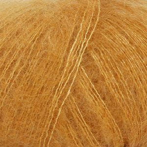 DROPS Kid-Silk Uni Colour - 30 kerrie - Mohair Garen, Ophalen of Verzenden, Nieuw