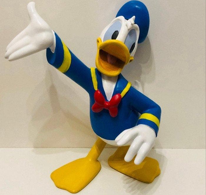 Beeldje - Donald Duck beeld 50 cm - Polyserin, Verzamelen, Disney