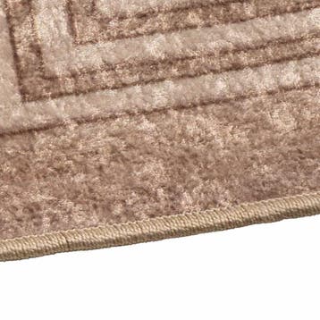 vidaXL Vloerkleedloper MARSA Beige en goud 80 x 100 cm, Verzenden, Nieuw, Wit