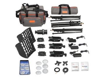 Godox S30 - Focusing LED Light Kit - 3 lampen met barndoors, Verzenden, Nieuw