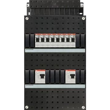 ABB groepenkast 1-fase, 8 groepen, 2 Aardlekschakelaars 2-P, Ophalen of Verzenden, Nieuw