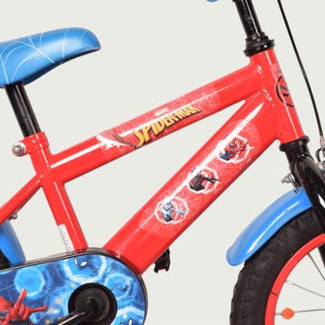 Spiderman kinderfiets 14 inch, Ophalen of Verzenden, Gebruikt, Spiderman