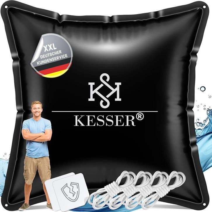 Zwembad kussen - Luchtkussen zwembad - 120x120 cm - Zwart -, Tuin en Terras, Zwembad-toebehoren, Zo goed als nieuw, Verzenden