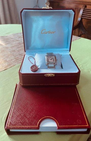 Cartier - Tank Française - 2302 - Heren - 2000-2010, Nieuw