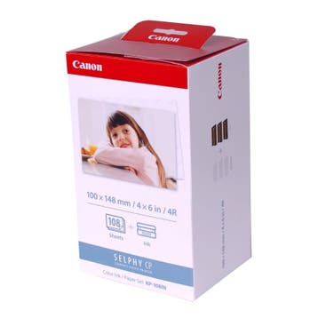 Canon KP-108IN 10x15cm Inkt/Papier voor Selphy (Printerinkt), Ophalen of Verzenden, Nieuw, Canon