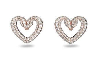 Veiling - Swarovski Dames Oorstekers 5628659 Rosekleurig, Nieuw