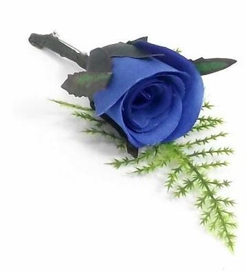 Corsage Romance Bridal Royal Blue Blauw, Ophalen of Verzenden, Nieuw