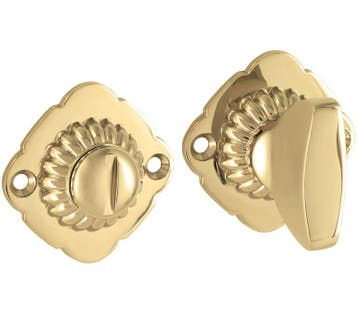 WC-Sluiting 5-8 mm Elegant/Nouveau messing gelakt, Doe-het-zelf en Verbouw, Deuren en Horren, Verzenden, Nieuw