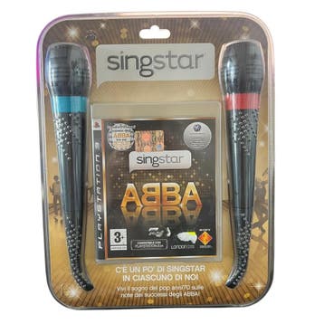 Playstation 3 SingStar ABBA + Bedrade Microfoon Set (Nieuw), Spelcomputers en Games, Games | Sony PlayStation 3, Verzenden, Nieuw