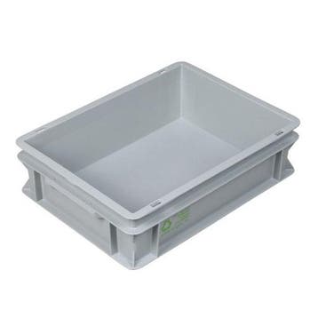 Stapelbak kunststof 400x300x120 mm 10 liter grijs, Ophalen of Verzenden, Nieuw
