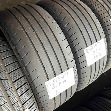 2 x Goodyear Eagle F1 245-55-17 Zomerbanden 5mm, 17 inch, Ophalen of Verzenden, Band(en), Personenwagen
