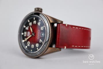 TAG Heuer Autavia Bronze Red WBE5193.FC8300 Nieuw Full set, Overige materialen, Leer, Polshorloge, Nieuw