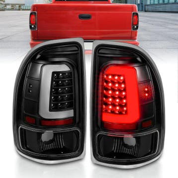 ANZO 1997-2004 Dodge Dakota LED Taillights Black Housing, Ophalen of Verzenden, Nieuw