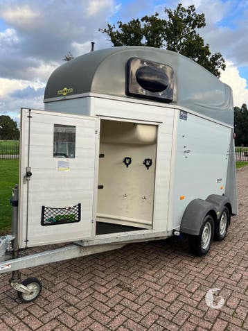 Vol-alu Humbaur 2 paards! 2020! Zadelkamer!, Ophalen, Zo goed als nieuw, Aluminium, 2-paards trailer