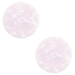 1 x Cabochon basic plat stone look 20mm Light rose, Ophalen of Verzenden, Nieuw, Overige typen