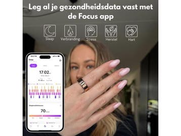 Focus® S2 - Smart Ring - AI Coach - Hartslag - Slaap Monitor, Verzenden, Nieuw, Focus