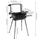 Make-upkoffer met Spiegel en LED – Professioneel op Wielen, Verzenden, Nieuw