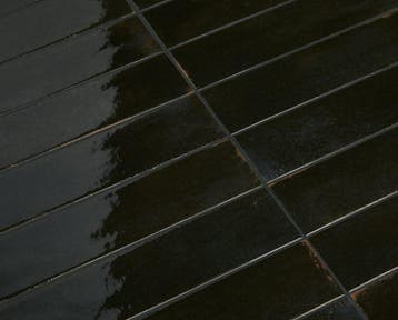Vloertegel/Wandtegel Zwart 7,5x30cm (Muurtegels), Keramiek, Nieuw, 20 tot 40 cm, 10 m² of meer