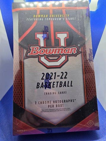 2021/22 Bowman 2 AUTOS Guaranteed! Bowman University Hobby, Nieuw