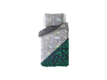 Veiling - Glow in the dark Dinosaurs dekbedovertrek 140x200, Nieuw