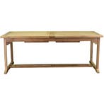 Rechthoekig 2 x uitschuifbare dining tuintafel, Tuin en Terras, Tuintafels, Ophalen of Verzenden, Nieuw, Teakhout