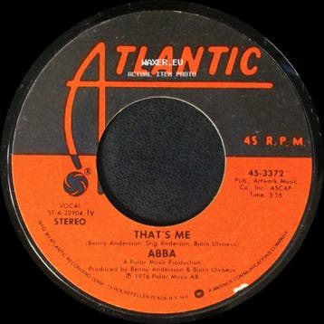 Abba - Thats Me / Dancing Queen, Verzenden, Gebruikt