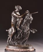 Naar Philippe-Laurent Roland - sculptuur, Een Bacchante op, Antiek en Kunst, Antiek | Keramiek en Aardewerk